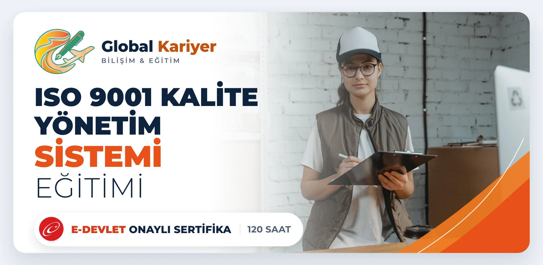ISO 9001 Kalite Yönetim Sistemi Eğitimi — e-Devlet onaylı sertifika programı