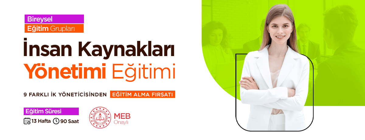 Katılımcılar Eğitim sonunda Milli Eğitim Bakanlığı ile ortak düzenlenen sınava dahil olup MEB ONAYLI İNSAN KAYNAKLARI YÖNETİMİ Sertifikası alacaklardır